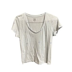 Victoria’s Secret PINK Women’s T-Shirt - Light Blue (Size Large)
